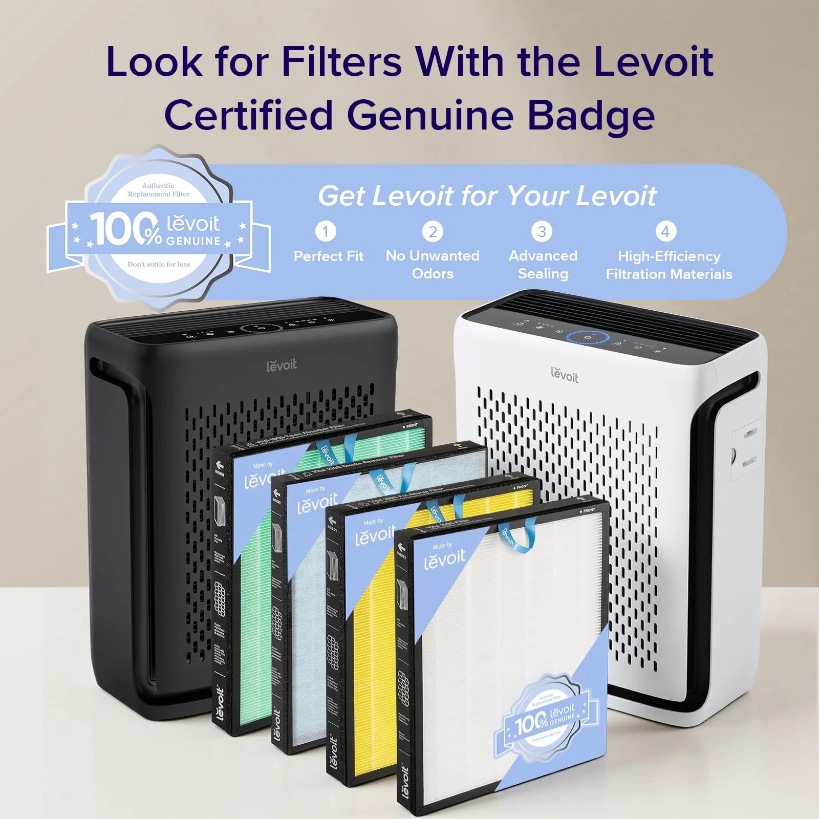 Levoit Vital 100S-P Smart Air Purifier Black