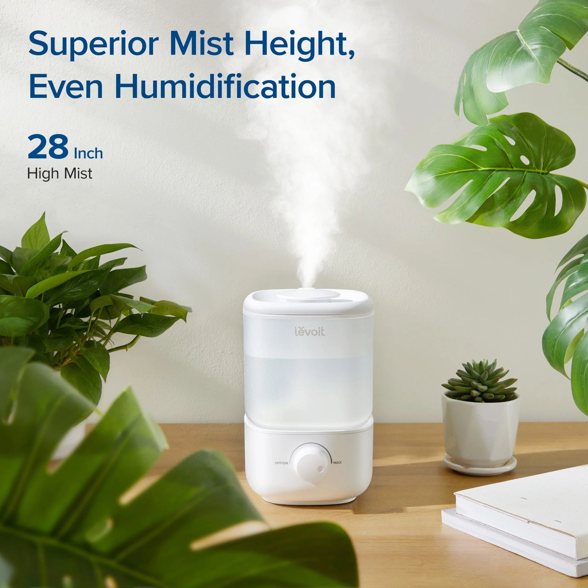 LEVOIT Classic 160 2.5L Top Fill Ultrasonic Humidifiers for Bedroom