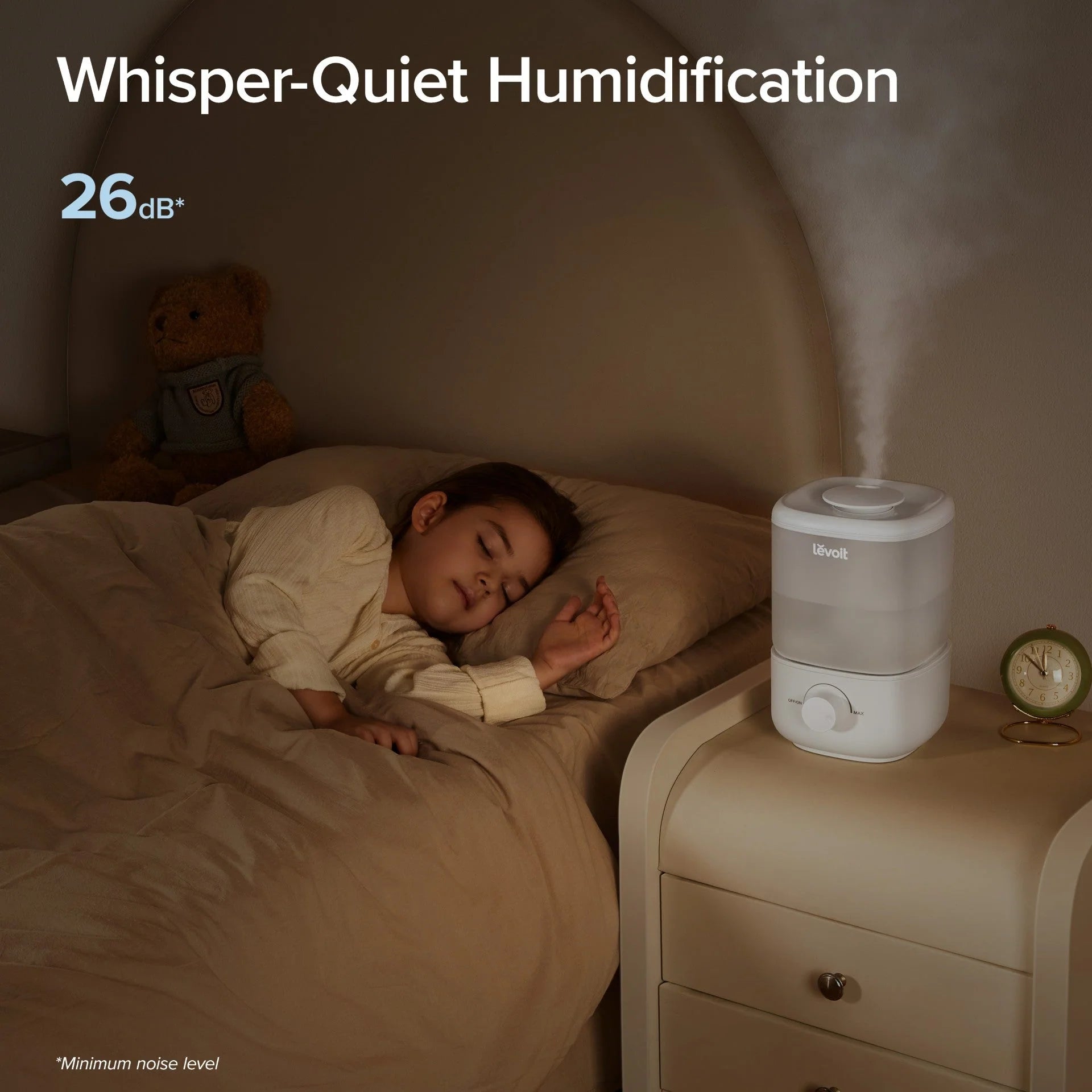LEVOIT Classic 160 2.5L Top Fill Ultrasonic Humidifiers for Bedroom