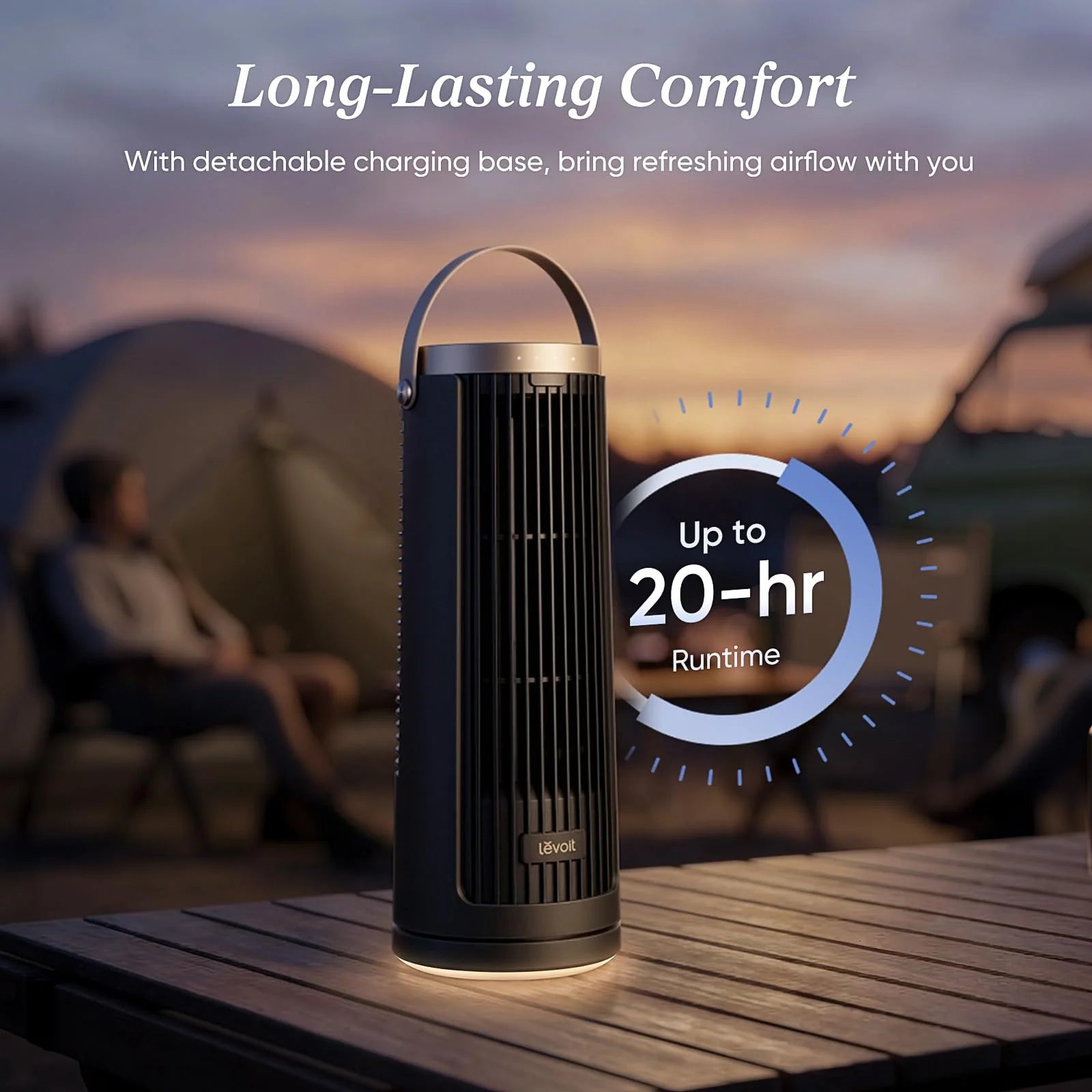Levoit Windi Mini Pro Portable Desk Tower Fan