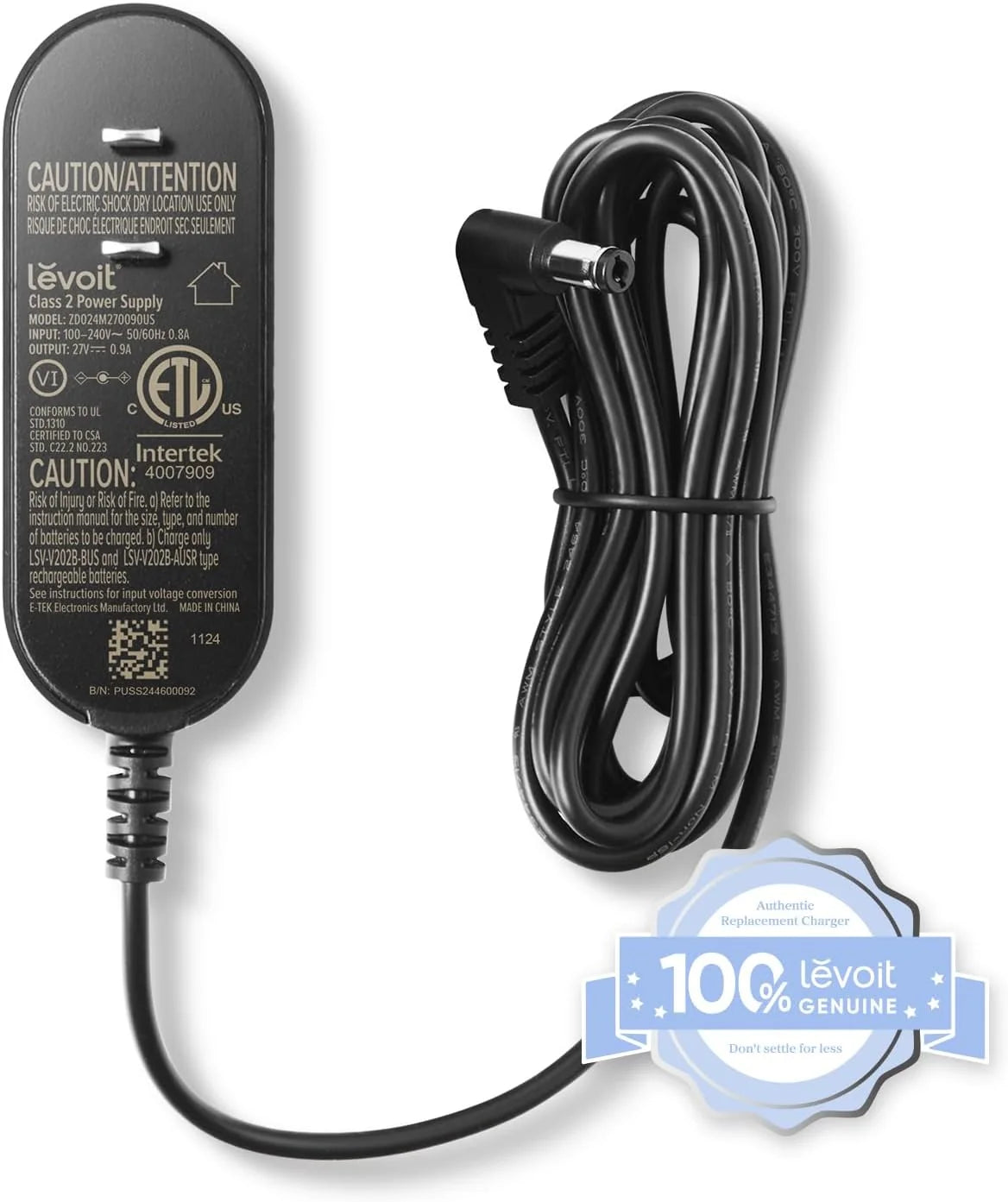 Levoit LVAC-300 Cordless Vacuum Official Charger