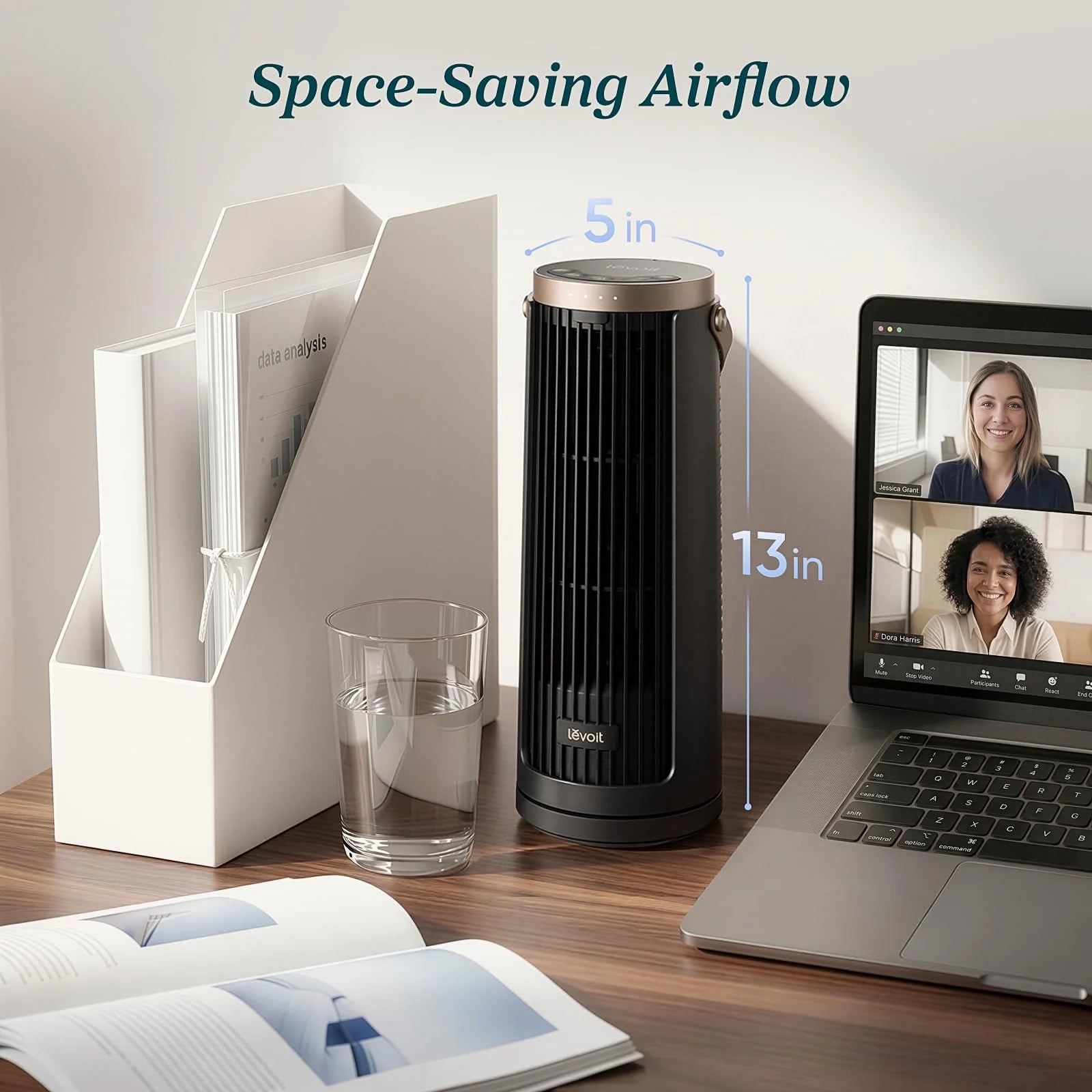 Levoit Windi Mini Pro Portable Desk Tower Fan